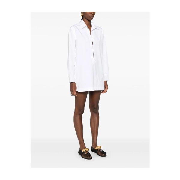 ALAIA Elegant Cotton Poplin Tunic Dress