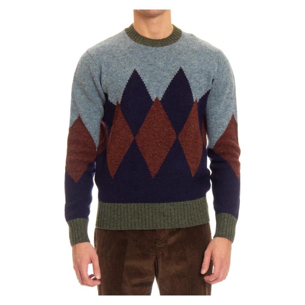 Diamond Pattern Wool Sweater