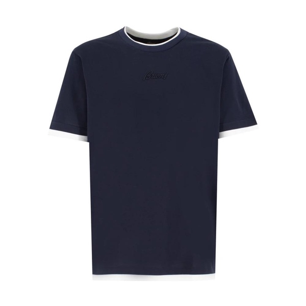 Cotton Crew-neck Embroidered T-shirt