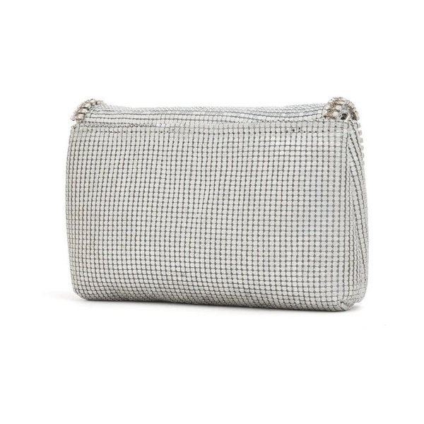 Crystal-Embellished Mesh Bag