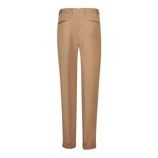 Beige Tailored Trousers for Men