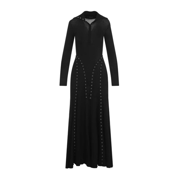 Black Ribbed Dress AW24