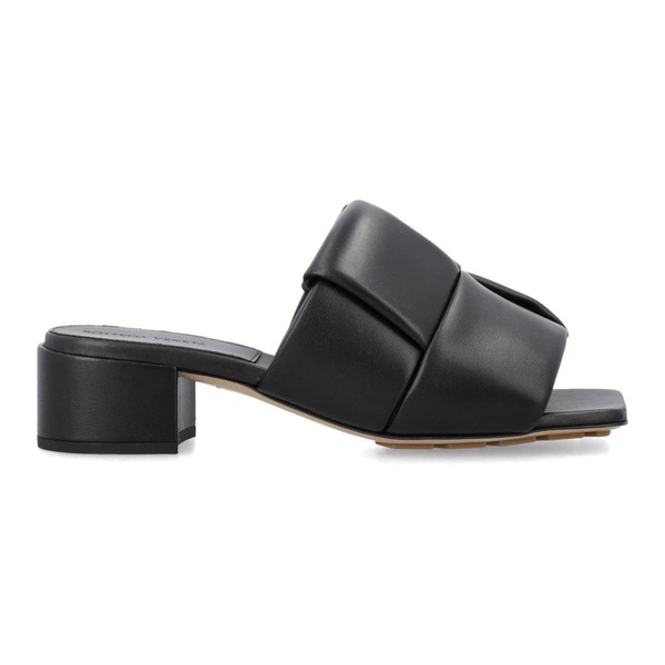 Black Closed Heel Patch Mule