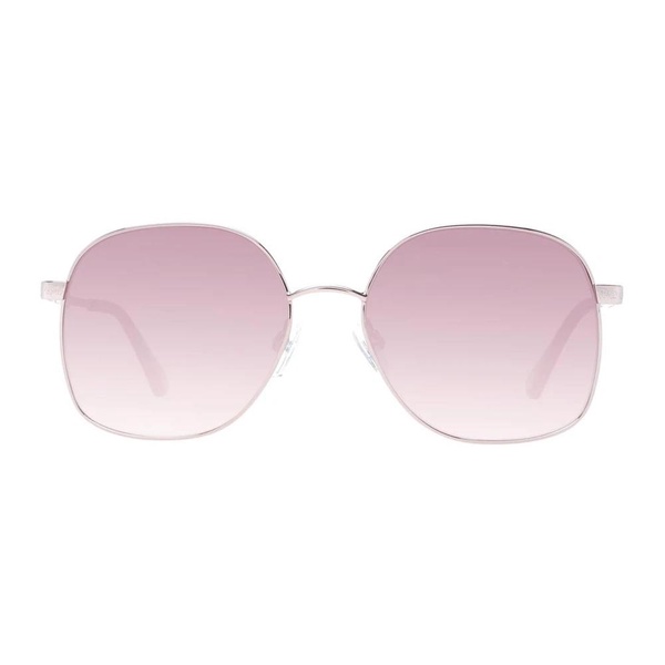 Gold Square Sunglasses with Rose Gradient