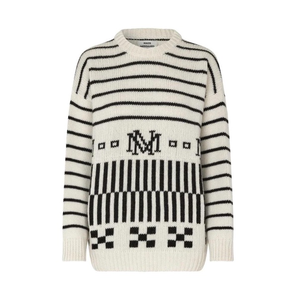 Black/Winter White Lefty Sweater