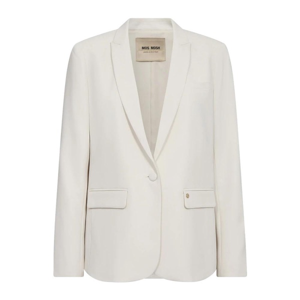 Feminine Blazer with V-Neck and Flap Pockets