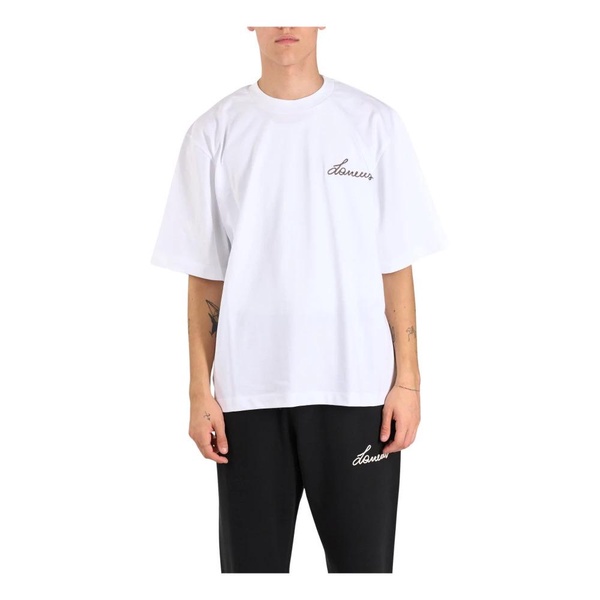 Embroidered logo boxy T-shirt