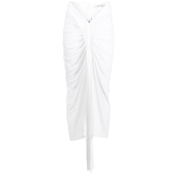 White Split Midi Skirt