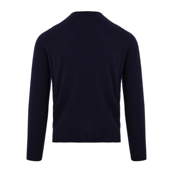 Blue Wool Crewneck Sweaters