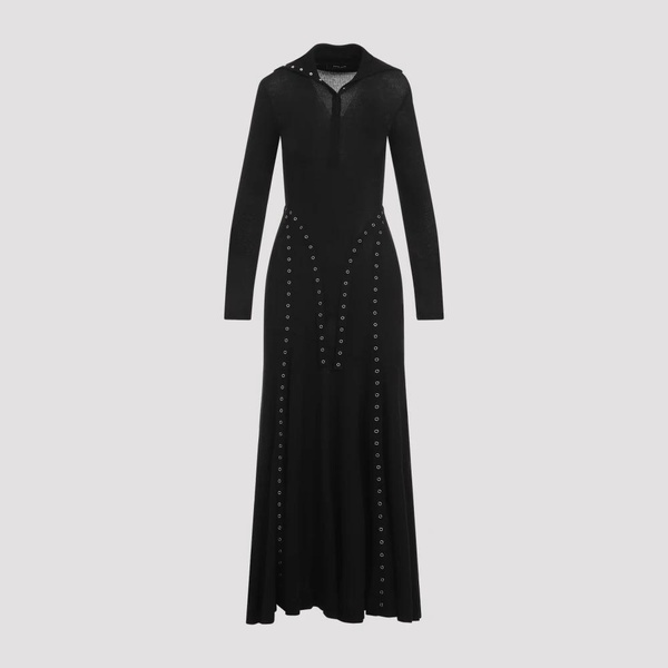 Black Ribbed Dress AW24