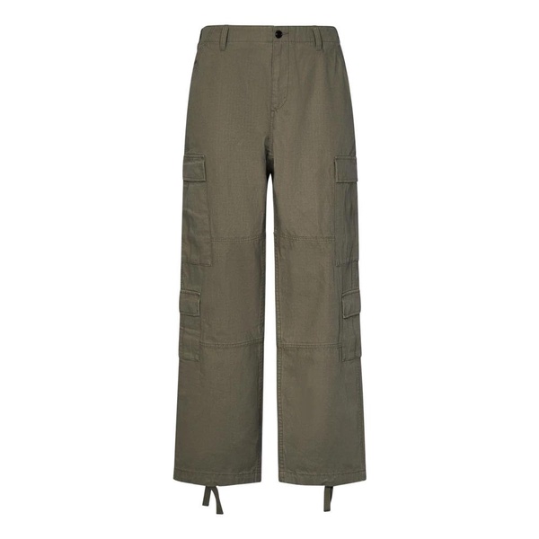 Cargo Green Trousers with Drawstring