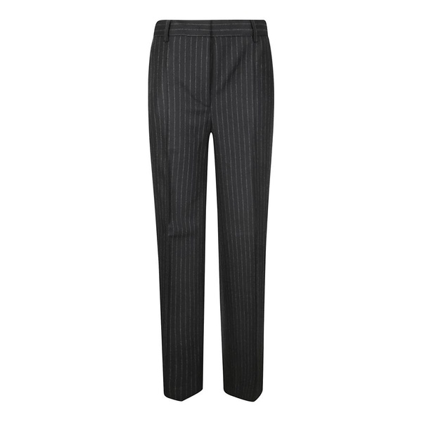 Pinstripe Straight Leg Trousers