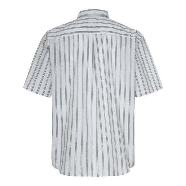 Striped Cotton Short-Sleeved Shirt