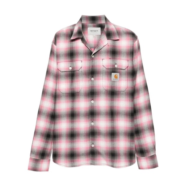 Check Pattern Camp Collar Shirt