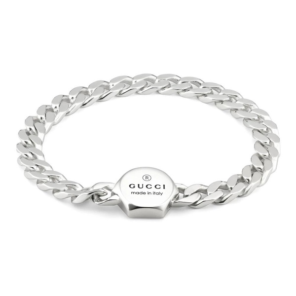 Sterling Silver Bracelet with Gucci Charm