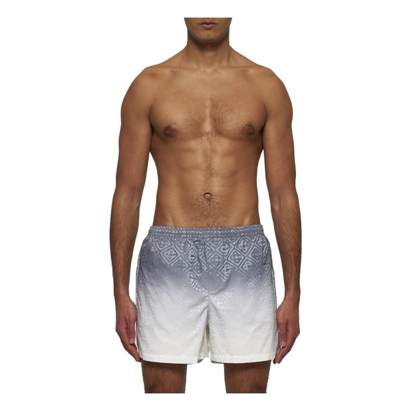 Gradient Monogram Swim Shorts Grey