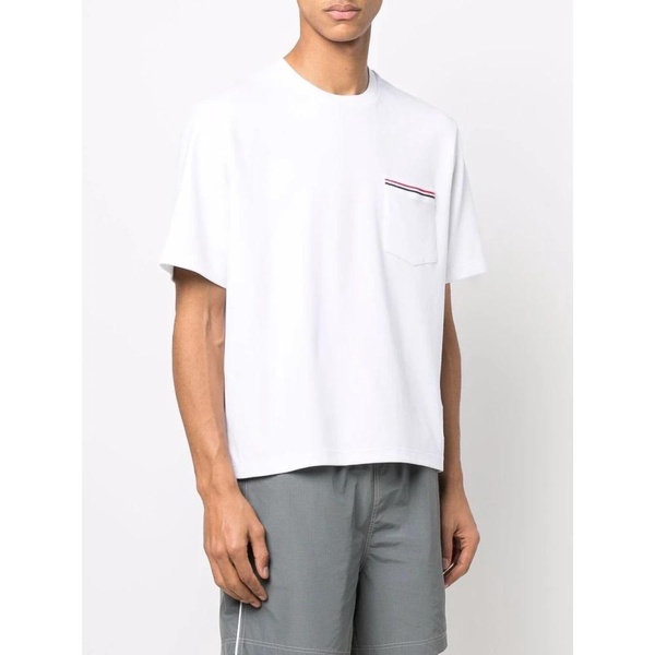 White Oversized Pocket Tee T-shirts Polos