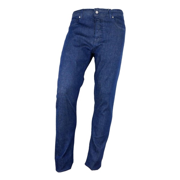 Dark Blue Cotton Denim Jeans