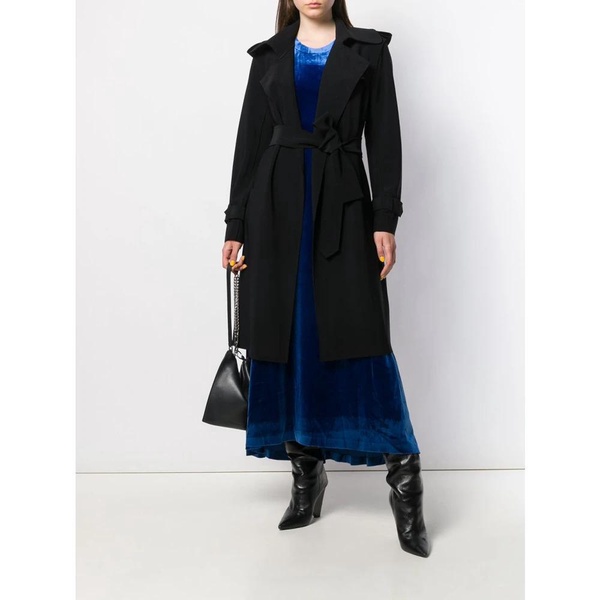 Black Double Breasted Trench Coat