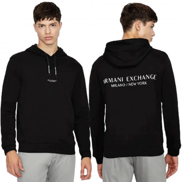 Black Armani Exchange Hoodie for Men and Women