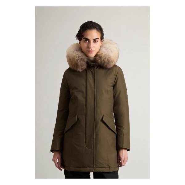 Dark Green Arctic Raccoon Parka