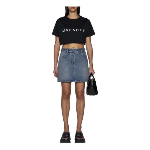 cropped short sleeved T-shirt 