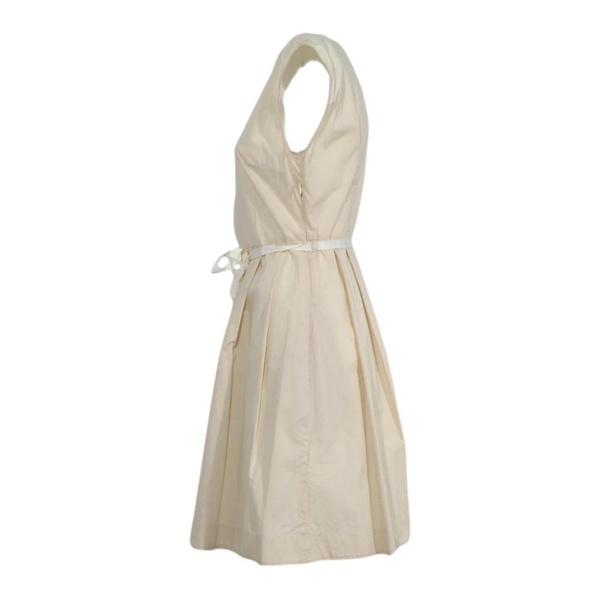 Cream Popelin Dress for Women