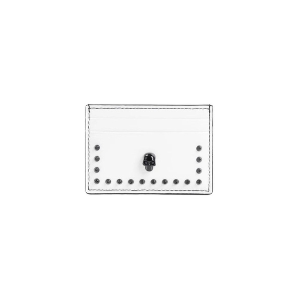 Alexander McQueen Skull Stud Embellished Card Holder