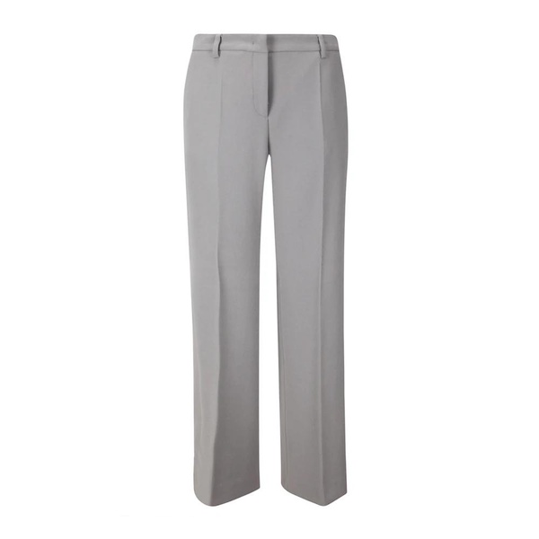 Wide Leg Trousers with Pressed Crease