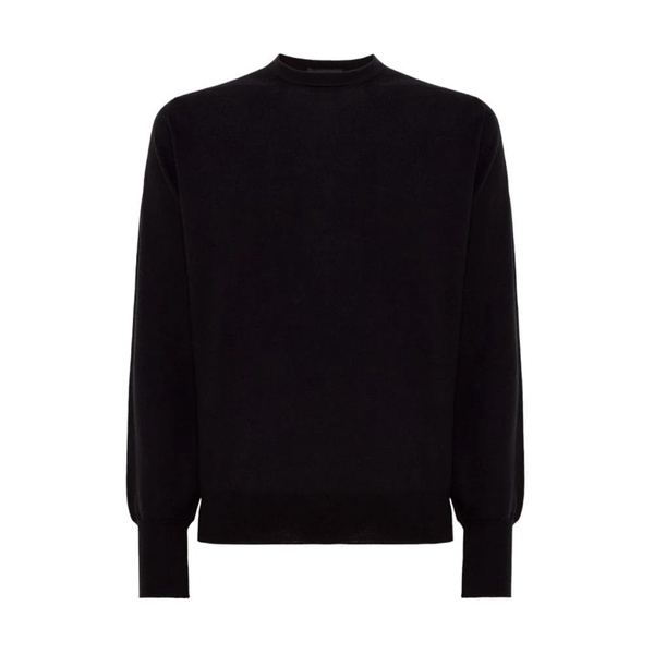 Merino Wool Patched Long Sleeve Jumper