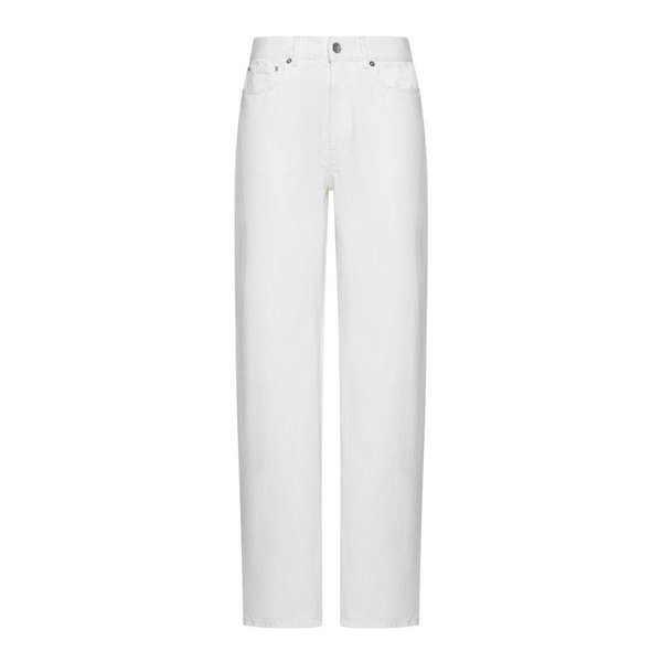 White Denim Wide Leg Jeans