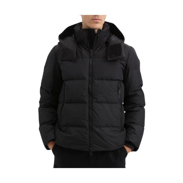 Hooded Puffer Jacket Black