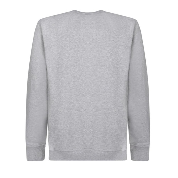 Grey Sweatshirt Round Neck Front Print