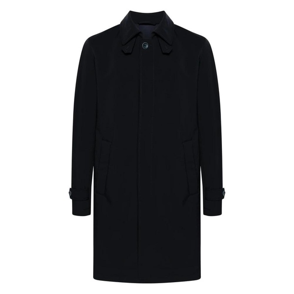 Elegant Button Front Polyester Coat