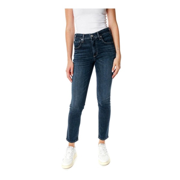 Midwaist Skinny Fit Jeans with Fade Effects