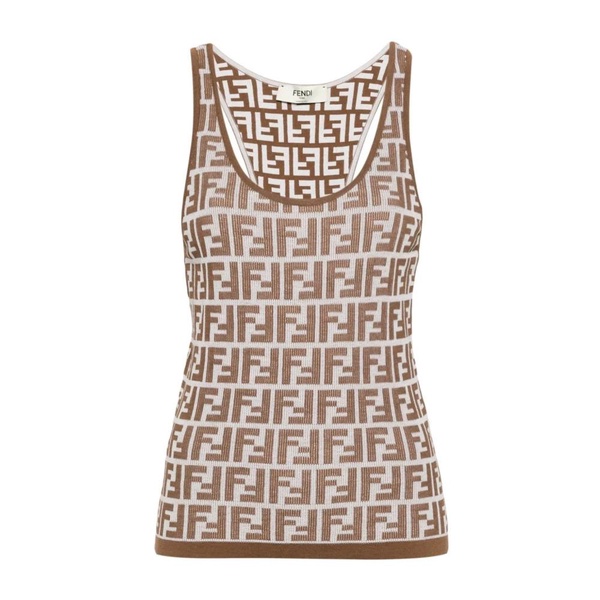 FF-pattern racerback tank top