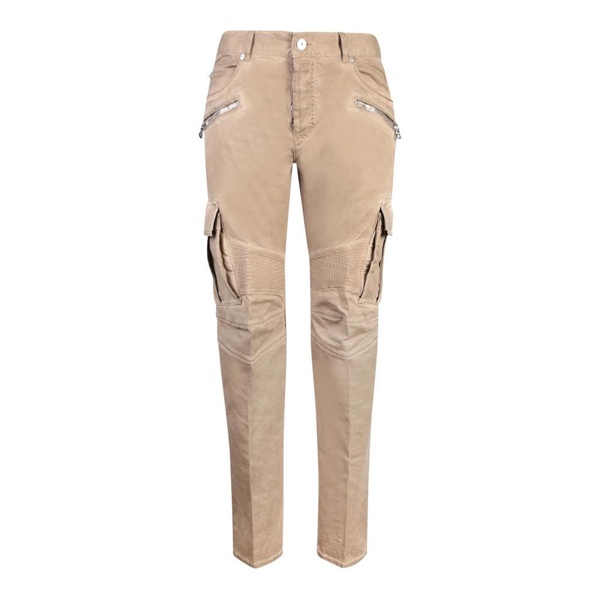 Brown Tapered Cargo Trousers