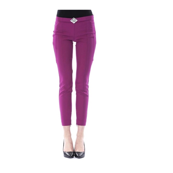 Skinny Pants with Side Zipper