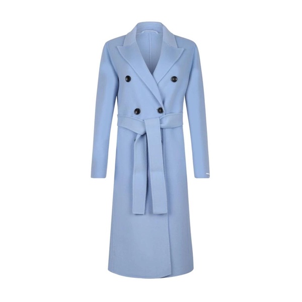 Light Blue Wool Coat