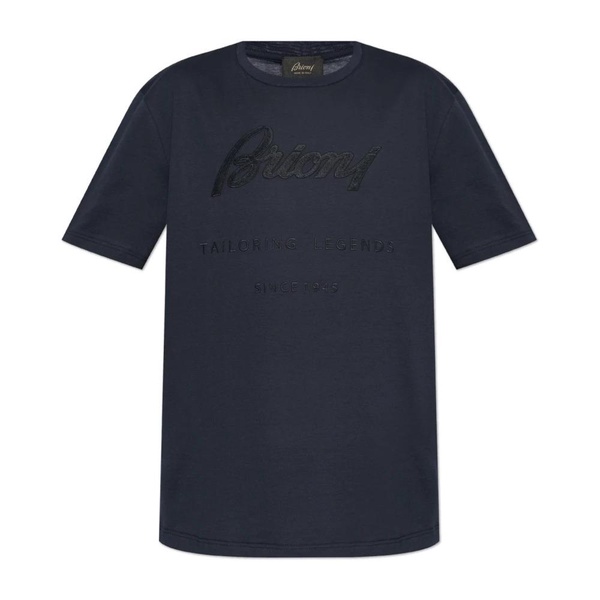 T-shirt with embroidered logo