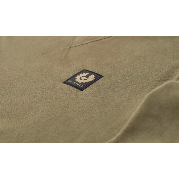 Classic Olive Sweatshirt with Bouclé Cotton