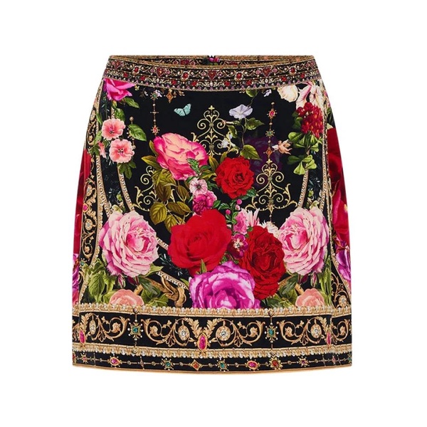 Romantic Silk Mini Skirt Reservation For Love