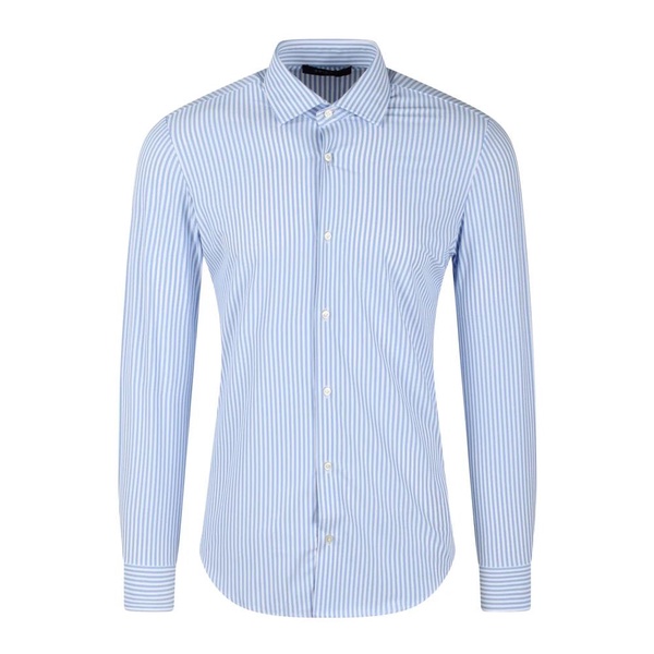 Slim Fit Striped Shirt with French Collar