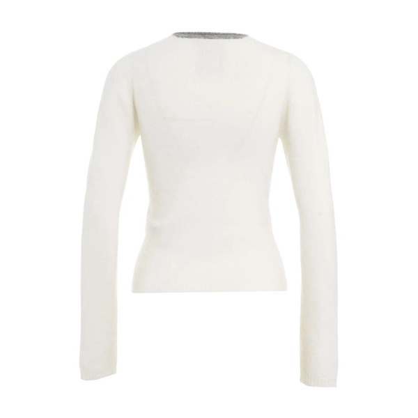 White Knit Cardigan AW24