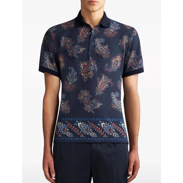 Etro T-shirts and Polos Blue