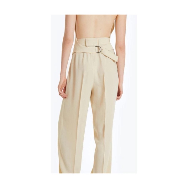 Cream Wide Trousers