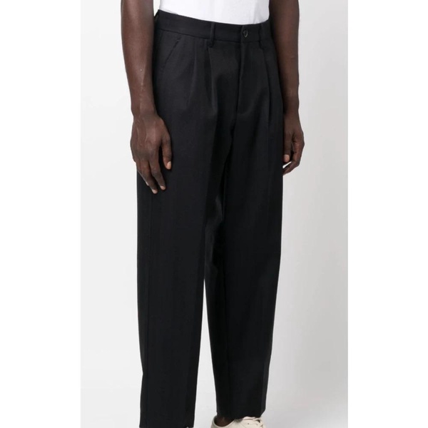 Navy Blue Woven Trousers