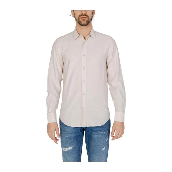 Long Sleeve Viscose Blend Shirt