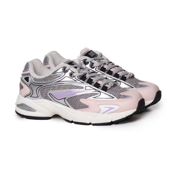 Mesh Rubber Sneakers Lilac Pink Grey