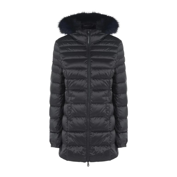 Long Mead Fur Jacket - Black